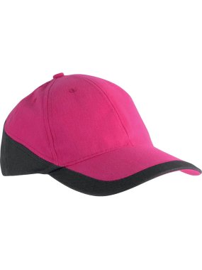 6 panelová šiltovka (KARIBAN RACING 6 PANEL CAP) > ružová (fuchsia) / šedá (dark)