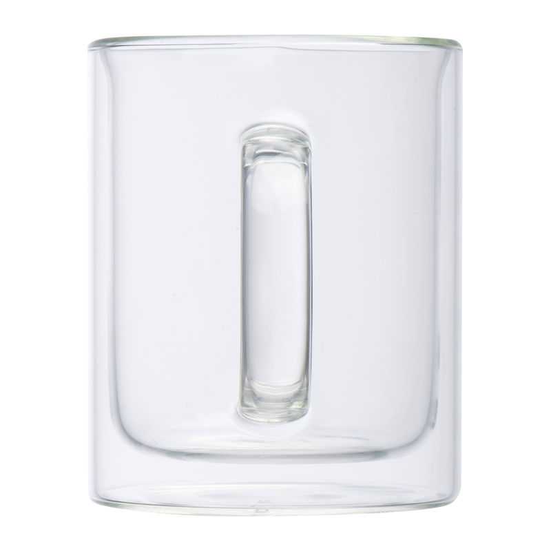 Dvojstenný sklenený hrnček Caracas, 350 ml > transparentná