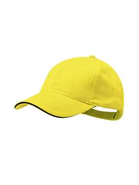 6 panelová šiltovka > žltá