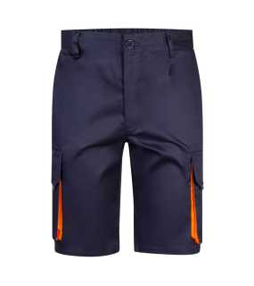 Pánske krátke nohavice (VELILLA TWO-TONE SHORTS) > modrá (marine) / oranžová > 44