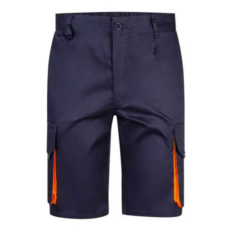 Pánske krátke nohavice (VELILLA TWO-TONE SHORTS) > modrá (marine) / oranžová > 34