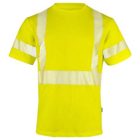 Pánske tričko (PROJOB T-SHIRT EN ISO 20471 CLASS 3/2) > žltá / modrá (navy) > L