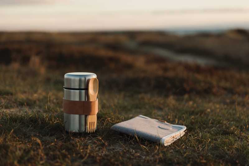 Termofľaša na potraviny VINGA Miles > strieborná