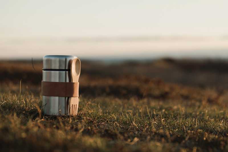 Termofľaša na potraviny VINGA Miles > strieborná