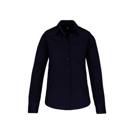 Dámska košeľa (KARIBAN LADIES LONG SLEEVE SHIRT) > modrá (navy) > 2XL