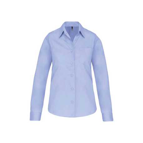 Dámska košeľa (KARIBAN LADIES LONG SLEEVE SHIRT) > modrá (bright sky) > XS