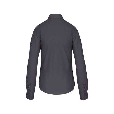 Dámska košeľa (KARIBAN LADIES LONG SLEEVE SHIRT) > sivá (zinc) > L