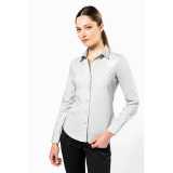Dámska košeľa (KARIBAN LADIES LONG SLEEVE SHIRT) > sivá (zinc) > L