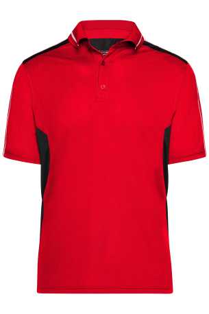 Pánska polokošeľa (DAIBER Craftsmen Poloshirt) > červená / čierna > S