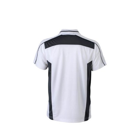 Pánska polokošeľa (DAIBER Craftsmen Poloshirt) > biela / šedá (carbon) > M