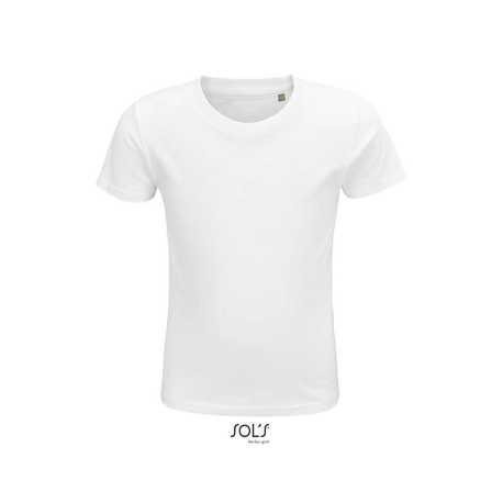 Detské tričko (SOL'S CRUSADER KIDS - ROUND-NECK FITTED JERSEY T-SHIRT) > biela > 10A