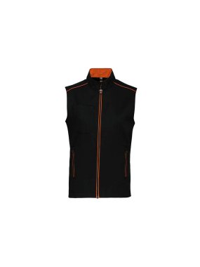 Pánska vesta (MEN'S DAYTODAY GILET) > čierna / oranžová > XL