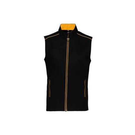 Pánska vesta (MEN'S DAYTODAY GILET) > čierna / žltá > 4XL