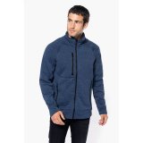 Pánska mikina (Kariban"MEN'S FULL ZIP HEATHER JACKET") > modrá (navy melange) > 2XL