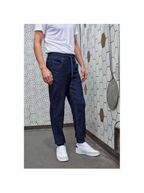 Unisex tepláky (Premier 'ARTISAN' CHEF'S JOGGING TROUSERS) > modrá (indigo denim) > M