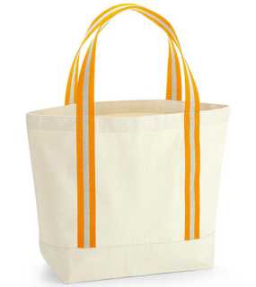 Nákupná taška (WM EarthAware Organic Boat Bag) > béžová (natural) / oranžová (amber)