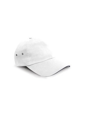 Šiltovka (RESULT PRINTERS PLUSH COTTON 5 PANEL CAP) > biela / modrá (navy)