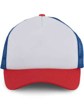 5 panelová šiltovka (KUP TRUCKER MESH CAP - 5 PANELS)>biela/červená(french)/modrá(reflex)