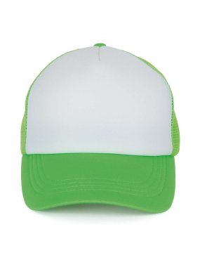 5 panelová šiltovka (KUP TRUCKER MESH CAP - 5 PANELS) > biela / zelená (flash)