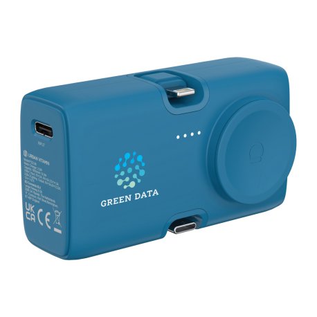 Powerbanka 5000mAh Urban Vitamin San Diego 20W PD z plastu RCS > modrá