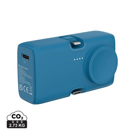 Powerbanka 5000mAh Urban Vitamin San Diego 20W PD z plastu RCS > modrá