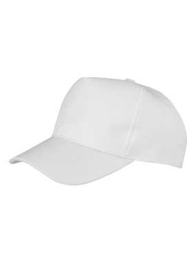 5 panelová šiltovka (RESULT Core Recycled Printers Cap) > biela