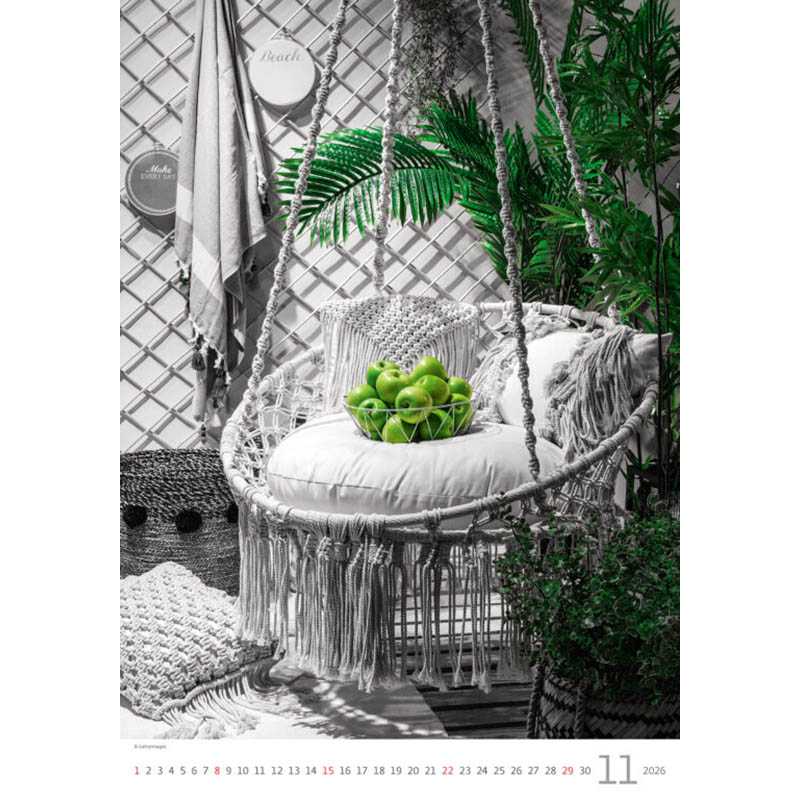 Nástenný kalendár (Colour Art 2026) - 31,5 x 52 cm