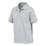 Detská polokošeľa (GILDAN DRYBLEND YOUTH JERSEY POLO) > šedá (sport) > XL
