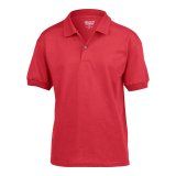 Detská polokošeľa (GILDAN DRYBLEND YOUTH JERSEY POLO) > červená > L
