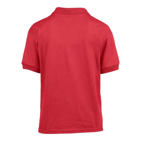 Detská polokošeľa (GILDAN DRYBLEND YOUTH JERSEY POLO) > červená > L