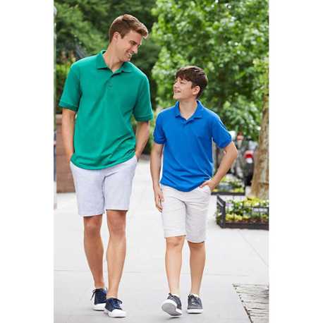 Detská polokošeľa (GILDAN DRYBLEND YOUTH JERSEY POLO) > modrá (royal) > L