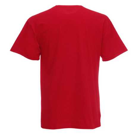 Pánske tričko (FRUIT OF THE LOOM Valueweight V-Neck T) > červená > S