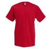 Pánske tričko (FRUIT OF THE LOOM Valueweight V-Neck T) > červená > S