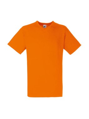 Pánske tričko (FRUIT OF THE LOOM Valueweight V-Neck T) > oranžová > 3XL