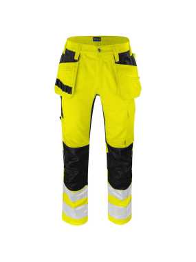 Pánske nohavice (PROJOB WAISTPANT STRETCH EN ISO 20471 CLASS 2) > žltá / čierna > 48