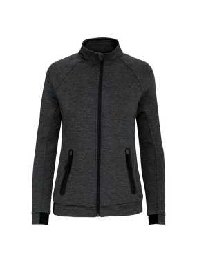 Dámska mikina (LADIES' HIGH NECK JACKET) > šedá (deep heather) > M