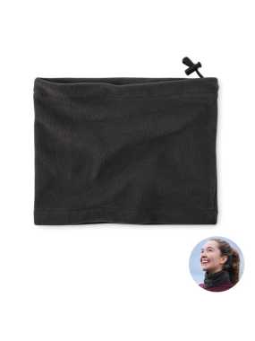 Flísový šál/čiapka > čierna
