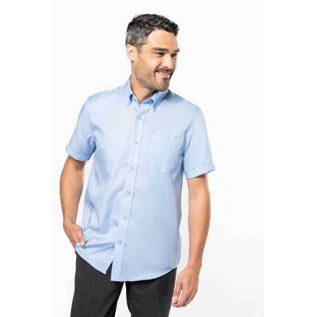 Pánska košeľa (KARIBAN MENS SHORT SLEEVE SHIRT) > modrá (bright sky) > 2XL
