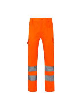 Pánske nohavice (VELILLA HV TROUSERS) > oranžová (hi-vis) > 5XL
