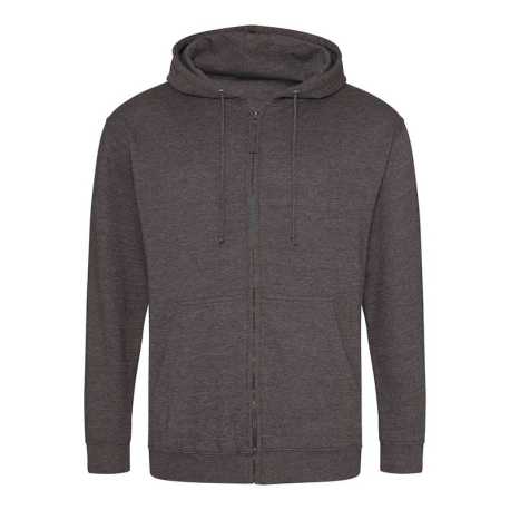 Pánska mikina (AWDis FULL ZIP HOODIE) > šedá (charcoal) > XL
