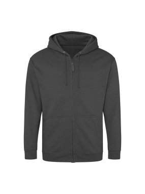 Pánska mikina (AWDis FULL ZIP HOODIE) > šedá (steel) > S