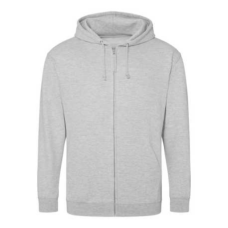 Pánska mikina (AWDis FULL ZIP HOODIE) > šedá (heather) > 2XL
