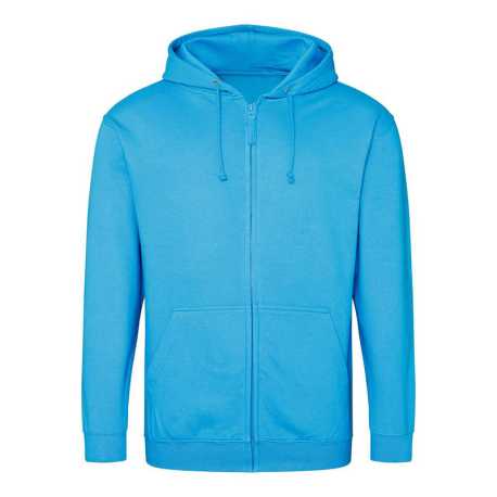 Pánska mikina (AWDis FULL ZIP HOODIE) > modrá (hawaiian) > L