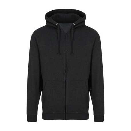 Pánska mikina (AWDis FULL ZIP HOODIE) > čierna (smoke) > 2XL