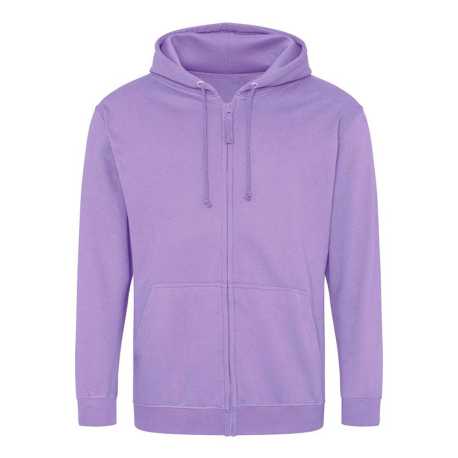 Pánska mikina (AWDis FULL ZIP HOODIE) > fialová (digital lavender) > 2XL