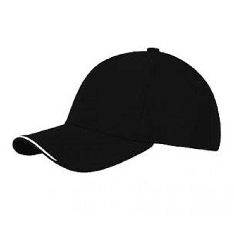 6 panelová šiltovka > čierna