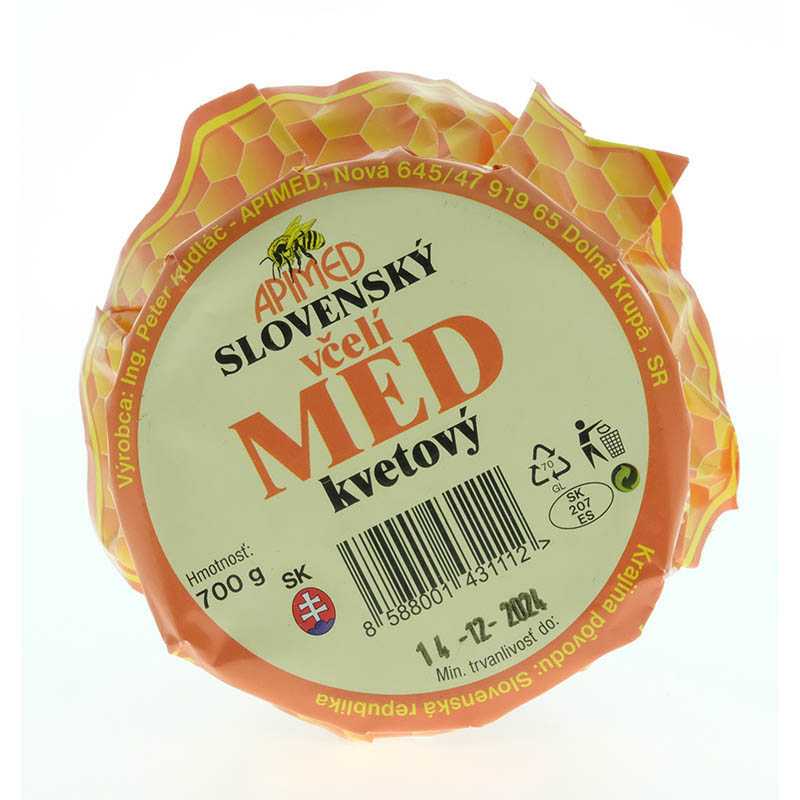 Kvetový med 700g amfora
