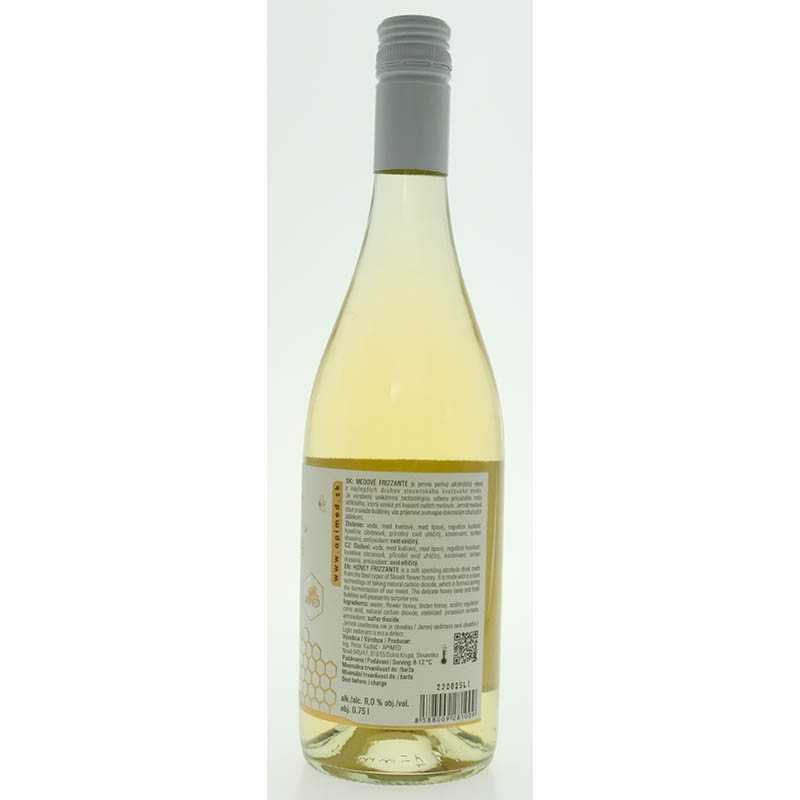 Medové Frizzante Bubble Bee biele 0,75l