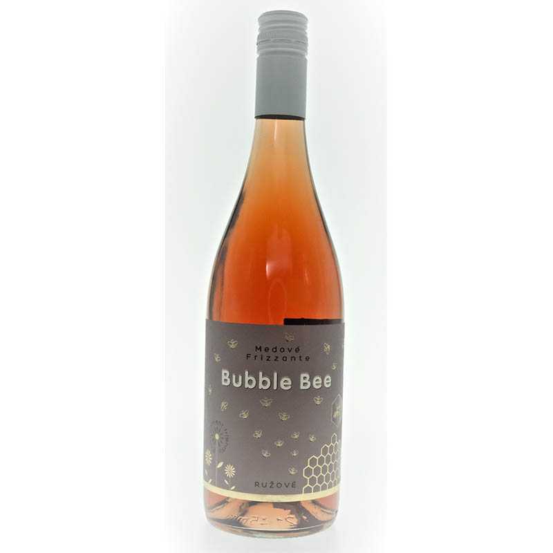 Medové Frizzante Bubble Bee ružové 0,75l