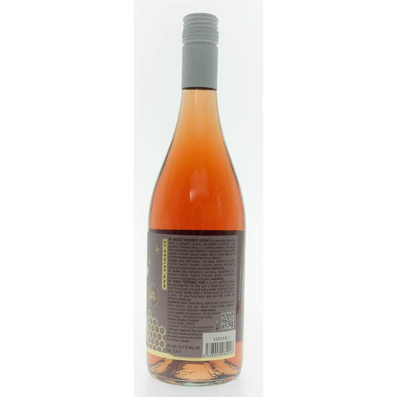 Medové Frizzante Bubble Bee ružové 0,75l